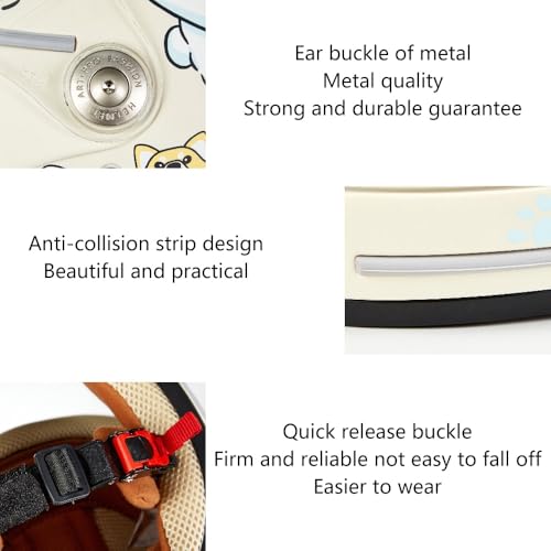 DOT Approved Retro Lightweight Kids Full Face Motorcycle Helmet Scooter ATV Motorbike Helmet Cute and Classic Children's Moped Cruiser Chopper Helmet with Visor for 2-14 yeas Old Child