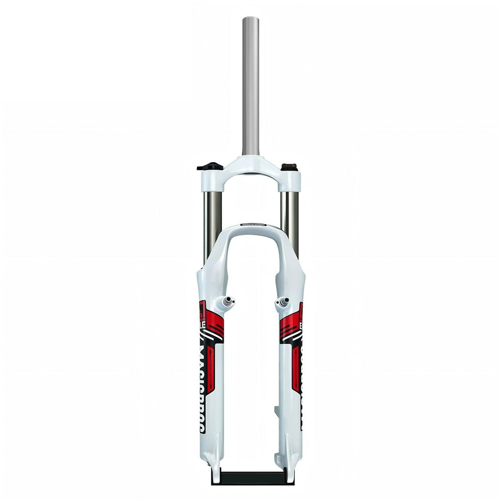 Bike Suspension Fork 26inch Travel 110mm Mountain Bikes Spring Fork 1-1/8" Straight Bike Mechanical Forks Disc Brake V-Brake Bike Fork Manual 9 * 100mm QR