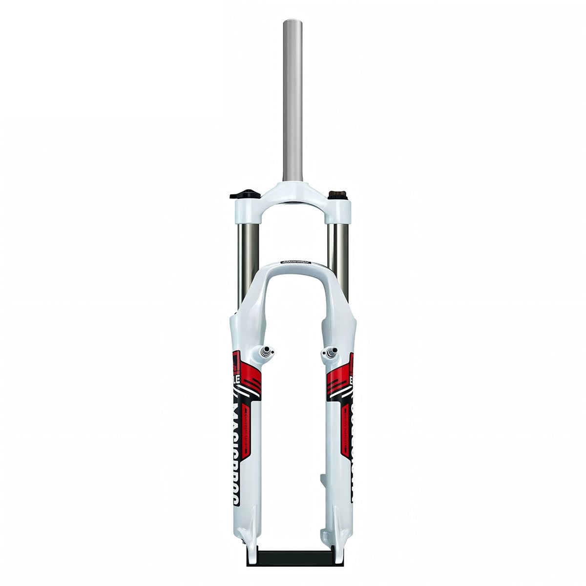 Bike Suspension Fork 26inch Travel 110mm Mountain Bikes Spring Fork 1-1/8" Straight Bike Mechanical Forks Disc Brake V-Brake Bike Fork Manual 9 * 100mm QR