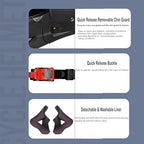 Full Face Motorcycle Helmet for Unisex-Adult Dirt Bike ATV Scooter Cruiser 3/4 Face Motocross Helmet Interchangeable Mouth Cover DOT Approved