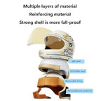 DOT Approved Retro Lightweight Kids Full Face Motorcycle Helmet Scooter ATV Motorbike Helmet Cute and Classic Children's Moped Cruiser Chopper Helmet with Visor for 2-14 yeas Old Child