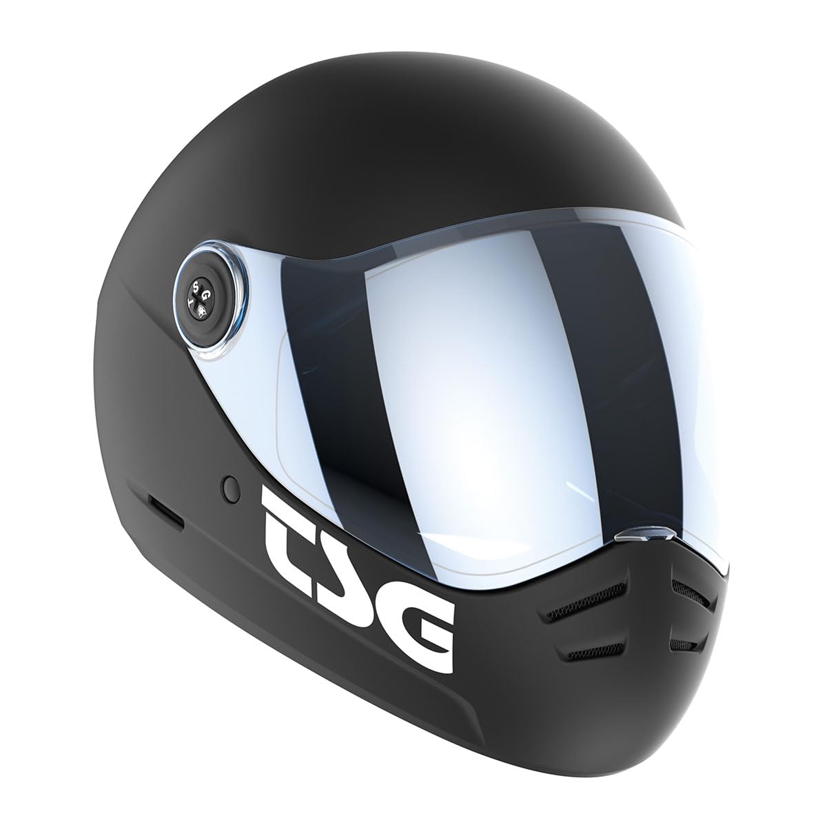 TSG - Pass 2.0 Full-face Premium Helmet w/Two Visors | Downhill Skateboarding, E-Skating, E-Onewheeling, Longboarding | Nose Ports, Air Flow Channels, Ear Slots, Adjustable Cheek Pads | ABS Hardshell