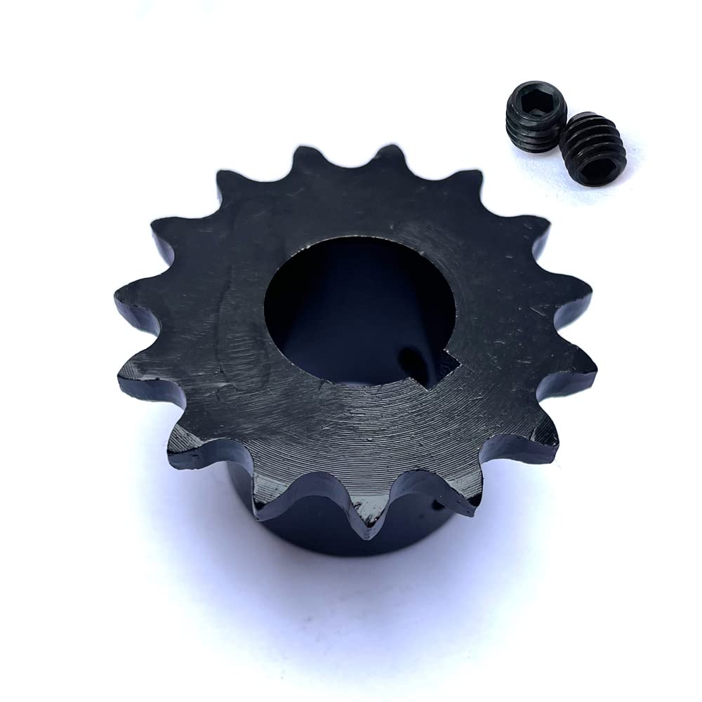 #40 Roller Chain Sprocket B Type 1" Bore Rust Prevention Hardened 15 Tooth