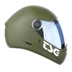 TSG - Pass 2.0 Full-face Premium Helmet w/Two Visors | Downhill Skateboarding, E-Skating, E-Onewheeling, Longboarding | Nose Ports, Air Flow Channels, Ear Slots, Adjustable Cheek Pads | ABS Hardshell