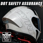 CYRIL Full Face Motorcycle Helmets for Adults Men & Women with Tinted and Clear Visor Meet Dot Approved