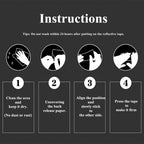 Reflective Trailer Tape, 2" × 11.8" × 30 PCS Red & Silver High Intensity Self Adhesive Reflector Tapes Outdoor Waterproof 3m Safety Dot Retroreflective Tape for Cars, Trailers, Boats, Mailbox (30)