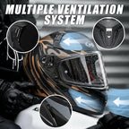 CYRIL Full Face Motorcycle Helmets for Adults Men & Women with Tinted and Clear Visor Meet Dot Approved
