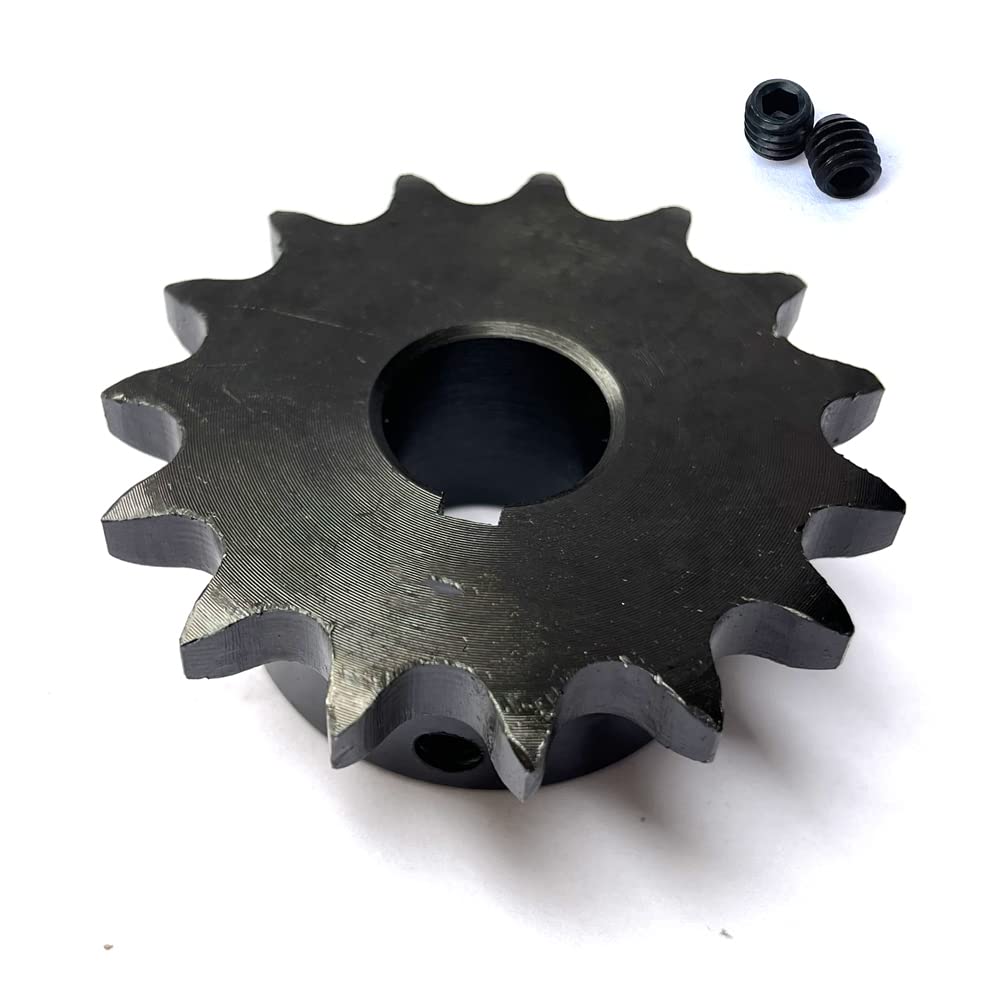 #40 Roller Chain Sprocket B Type 1" Bore Rust Prevention Hardened 15 Tooth
