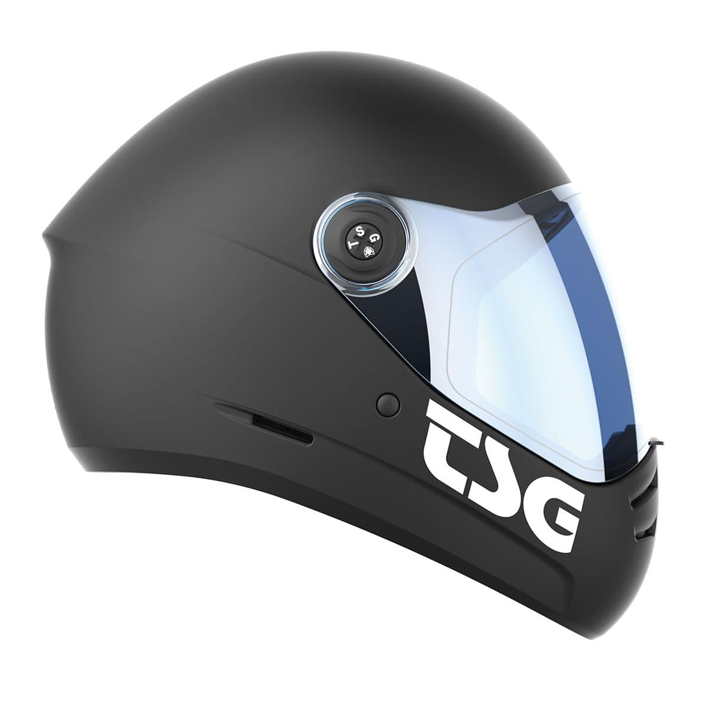TSG - Pass 2.0 Full-face Premium Helmet w/Two Visors | Downhill Skateboarding, E-Skating, E-Onewheeling, Longboarding | Nose Ports, Air Flow Channels, Ear Slots, Adjustable Cheek Pads | ABS Hardshell