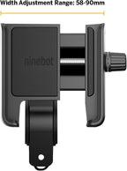 Segway Ninebot Phone Mount, Adjustable Electric Scooter eMoped Bicycle Handlebar Phone Holder, Fits Any 4-6.5 inches Cellphone, Compatible with MAX G3, MAX G2, F Series, E Series