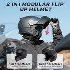 TRIANGLE Modular Motorcycle Helmets for Men Flip Up Full Face Helmet Dual Visor with Internal Sunshield DOT Approved