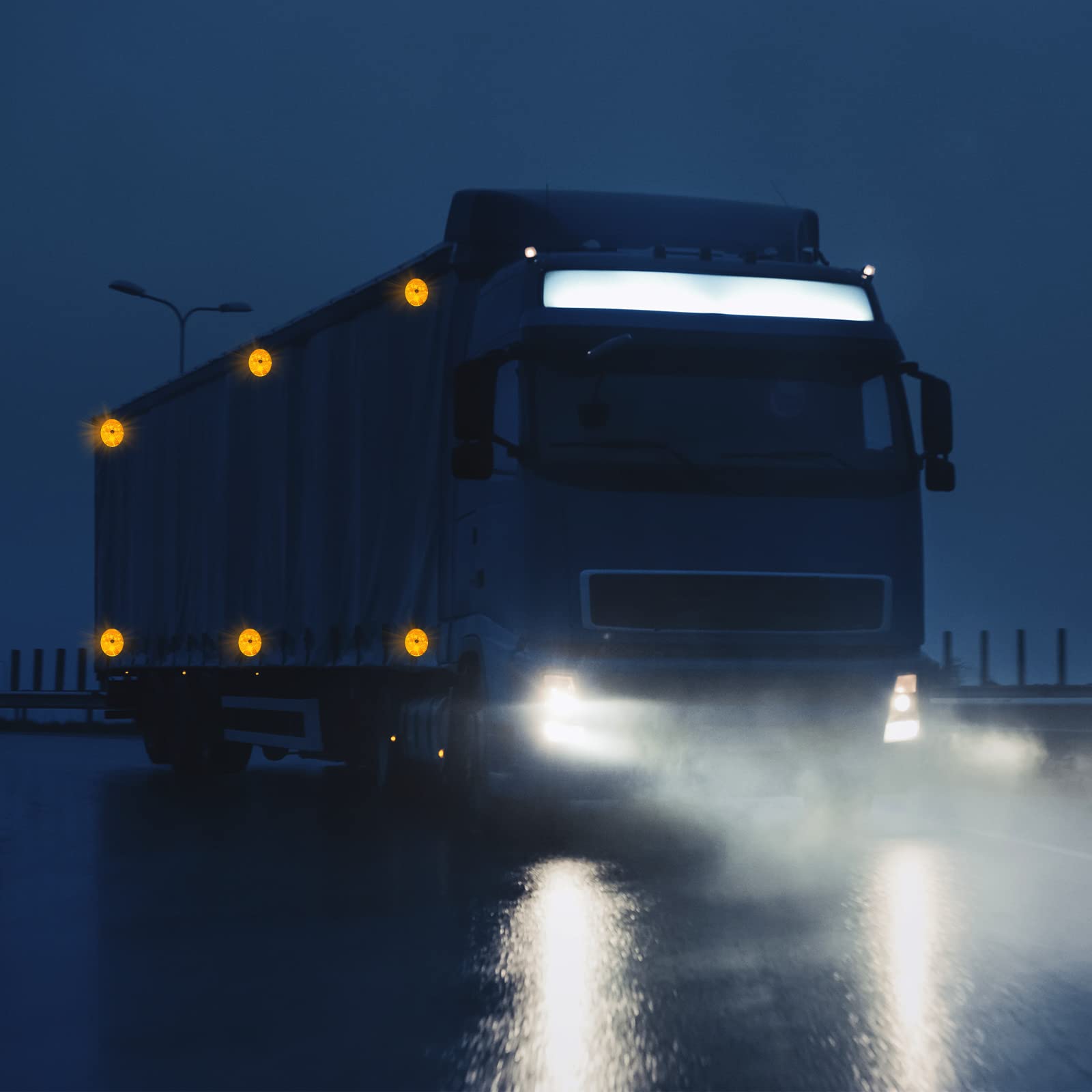 Tallew 10 Pack Front Round Reflector for Driveway Fence Gate Posts Trailers Safety Automobiles Boats Mailboxes Reflector with Center Mounting Hole(White)