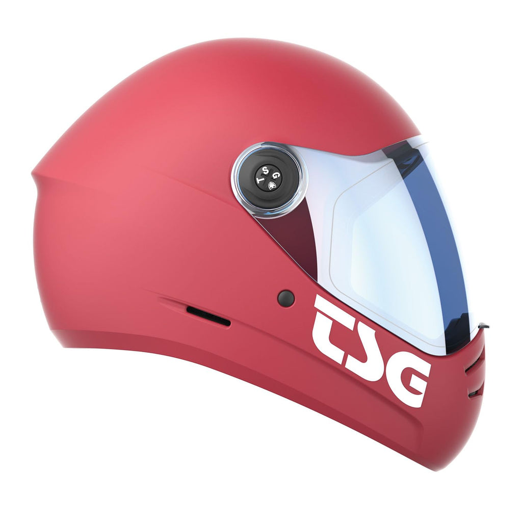 TSG - Pass 2.0 Full-face Premium Helmet w/Two Visors | Downhill Skateboarding, E-Skating, E-Onewheeling, Longboarding | Nose Ports, Air Flow Channels, Ear Slots, Adjustable Cheek Pads | ABS Hardshell