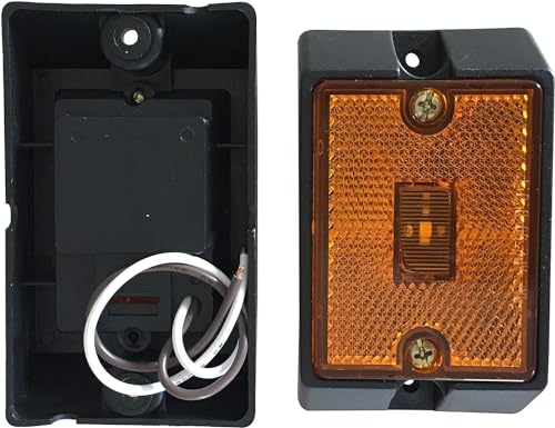 MAXXHAUL 51018 Oval Reflectors 4 Red and 4 Amber Self Adhesive or Drill Mount-DOT 8 pack for Trucks RV's Campers Bike Racks Cargo Carriers 4-3/8 inch x 2 inch x 1/4 inch