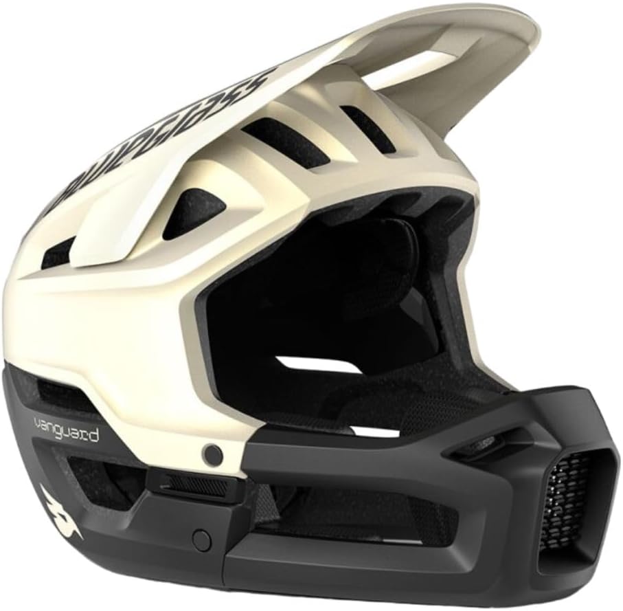 Bluegrass Vanguard Core MIPS Full Face Bicycle Helmet | Multiple Sizes | Multiple Colors (Black/White, Medium), White/Black