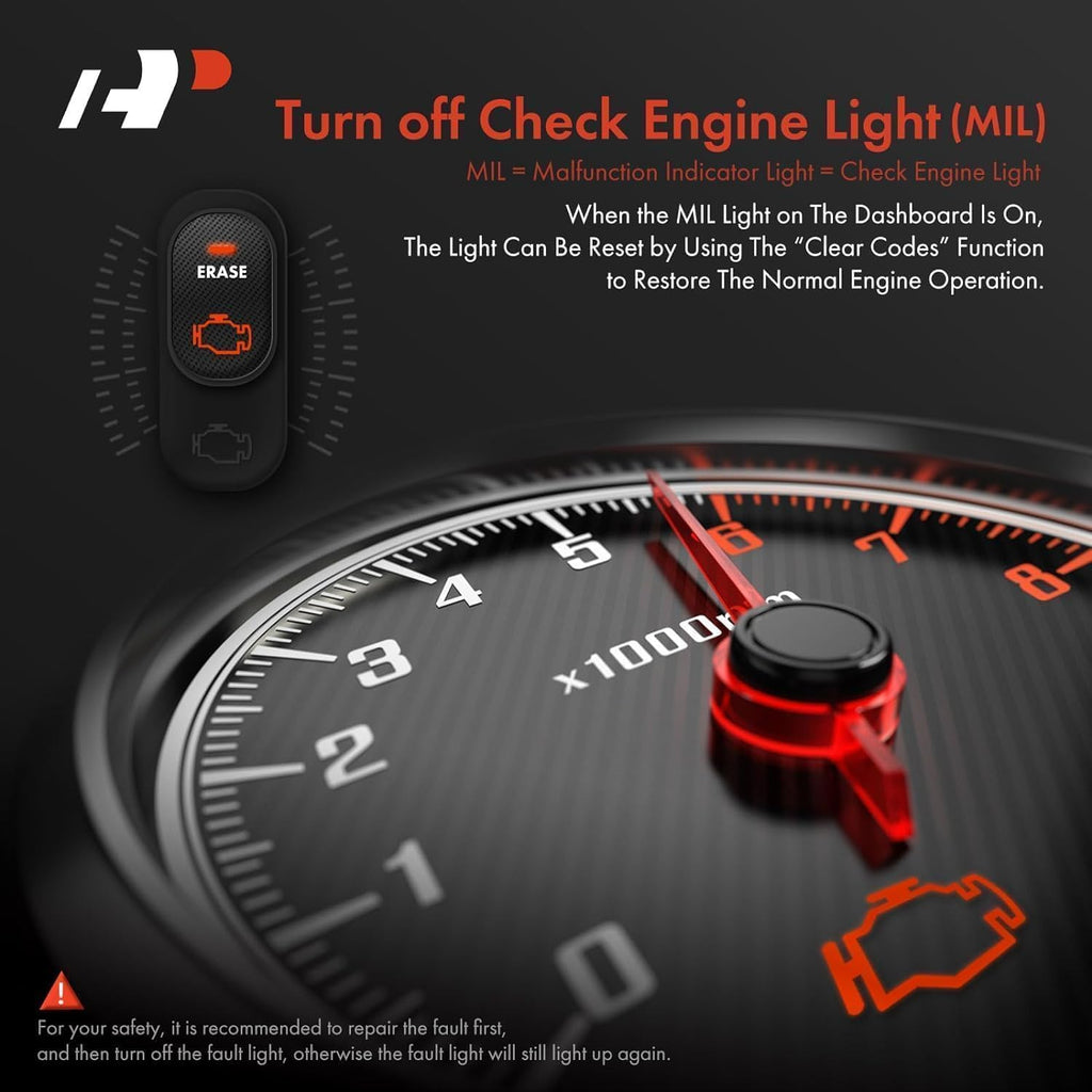 A-Premium AD200 Professional OBD2 Scanner Car Diagnostic Tool, OBDII EOBD Code Reader, Enhanced Check Car Engine Light Diagnostic Scan Tool, Upgraded Fault Code Scanner for All Vehicles from 1996