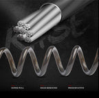 6' Breakaway Trailer Cable Trailer Brake Cable RV Stainless Steel Spring Towing Coiled Wire Safety Straps Ground Clip,for Breakaway Switch 4PCS