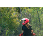 TSG - Pass 2.0 Full-face Premium Helmet w/Two Visors | Downhill Skateboarding, E-Skating, E-Onewheeling, Longboarding | Nose Ports, Air Flow Channels, Ear Slots, Adjustable Cheek Pads | ABS Hardshell