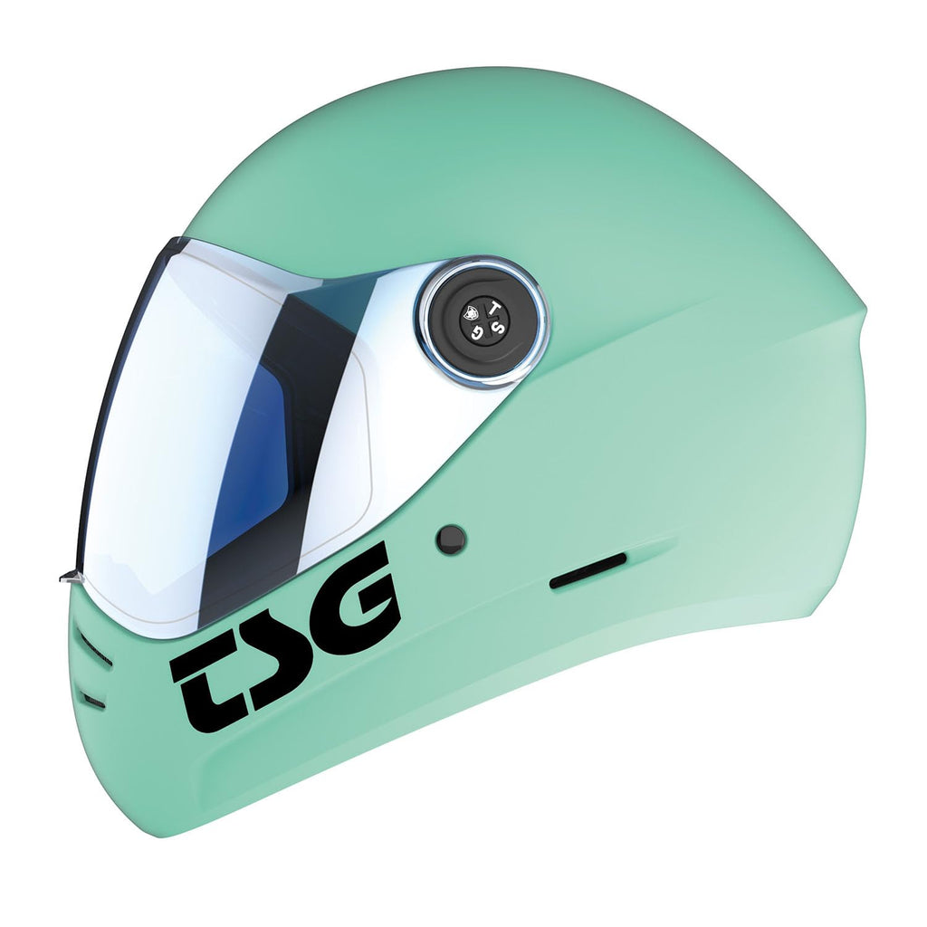 TSG - Pass 2.0 Full-face Premium Helmet w/Two Visors | Downhill Skateboarding, E-Skating, E-Onewheeling, Longboarding | Nose Ports, Air Flow Channels, Ear Slots, Adjustable Cheek Pads | ABS Hardshell