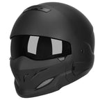 Full Face Motorcycle Helmet for Unisex-Adult Dirt Bike ATV Scooter Cruiser 3/4 Face Motocross Helmet Interchangeable Mouth Cover DOT Approved
