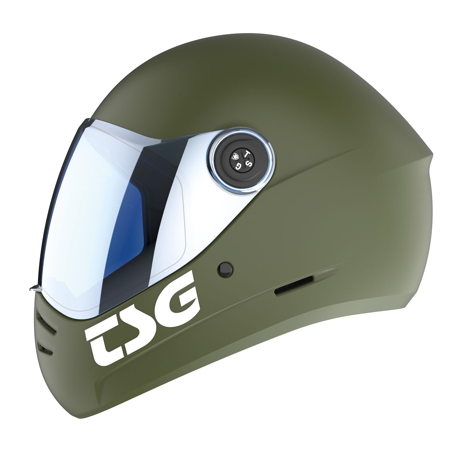 TSG - Pass 2.0 Full-face Premium Helmet w/Two Visors | Downhill Skateboarding, E-Skating, E-Onewheeling, Longboarding | Nose Ports, Air Flow Channels, Ear Slots, Adjustable Cheek Pads | ABS Hardshell
