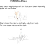 Segway Ninebot Phone Mount, Adjustable Electric Scooter eMoped Bicycle Handlebar Phone Holder, Fits Any 4-6.5 inches Cellphone, Compatible with MAX G3, MAX G2, F Series, E Series