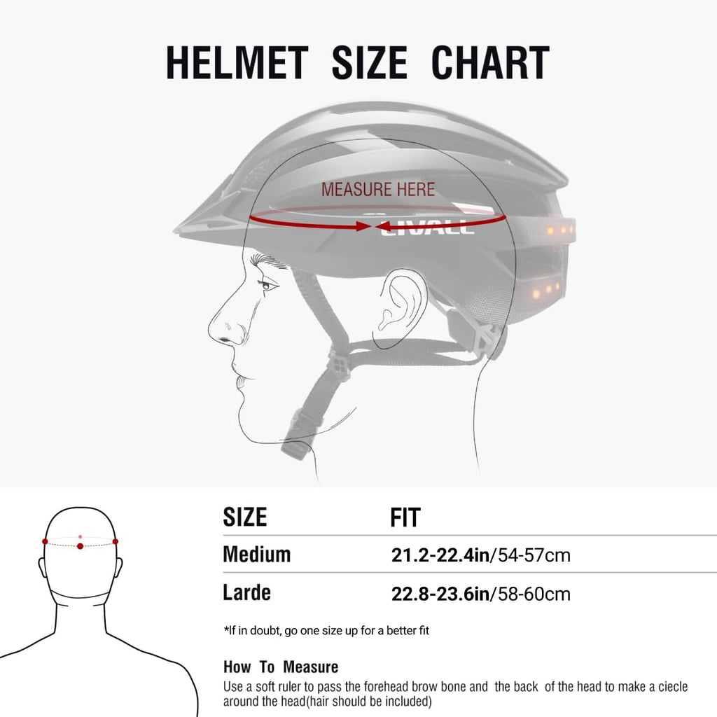 LIVALL MT1 Neo Bluetooth Bike Helmet with Speakers & Built-in Microphone, Fall Detection, Mountain Bike Helmet with Turn Signals & Brake Warning Light, MTB & Road Bike Helmet for Adults Men Women