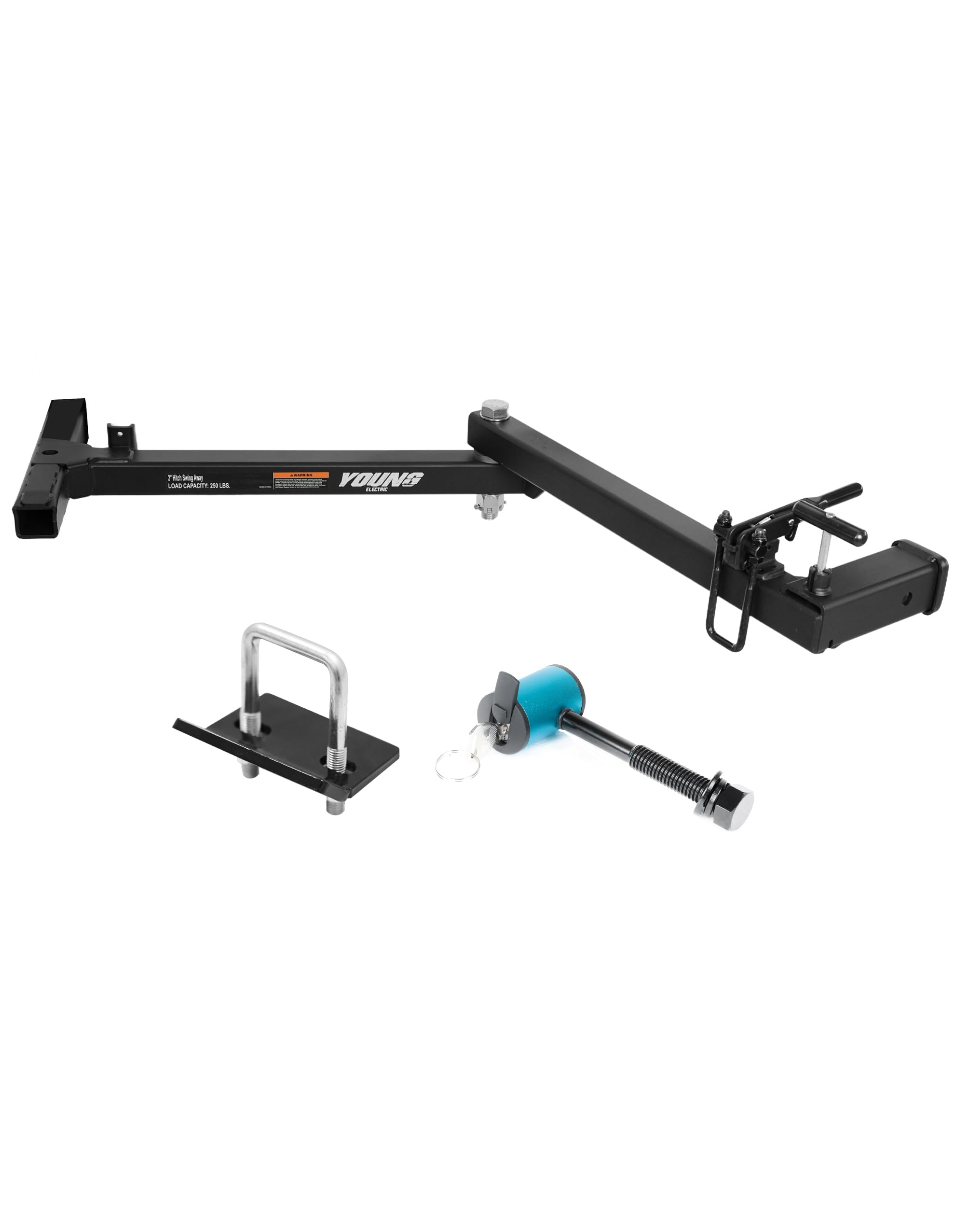 Young Hitch Mount Bike Rack with Ramp, 200 lbs. Capacity for 2 E-Bikes, Fat Tire and Standard, fits Cars, SUVs, RVs, Trailers with 2 Inch Receiver