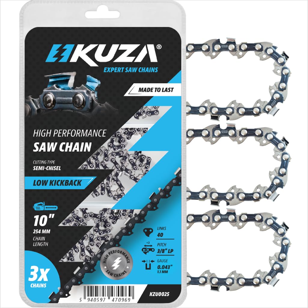 Premium 20 Inch Chainsaw Chain 3/8" Pitch .063" Gauge 72 DL - Fits Husqvarna 480, 465 (Rancher), 570XP, 575XP, 576XP, STIHL and More - 203ATMD009, 75LPX072G, 75EXL072G, 75EXJ072G (3 Chains)