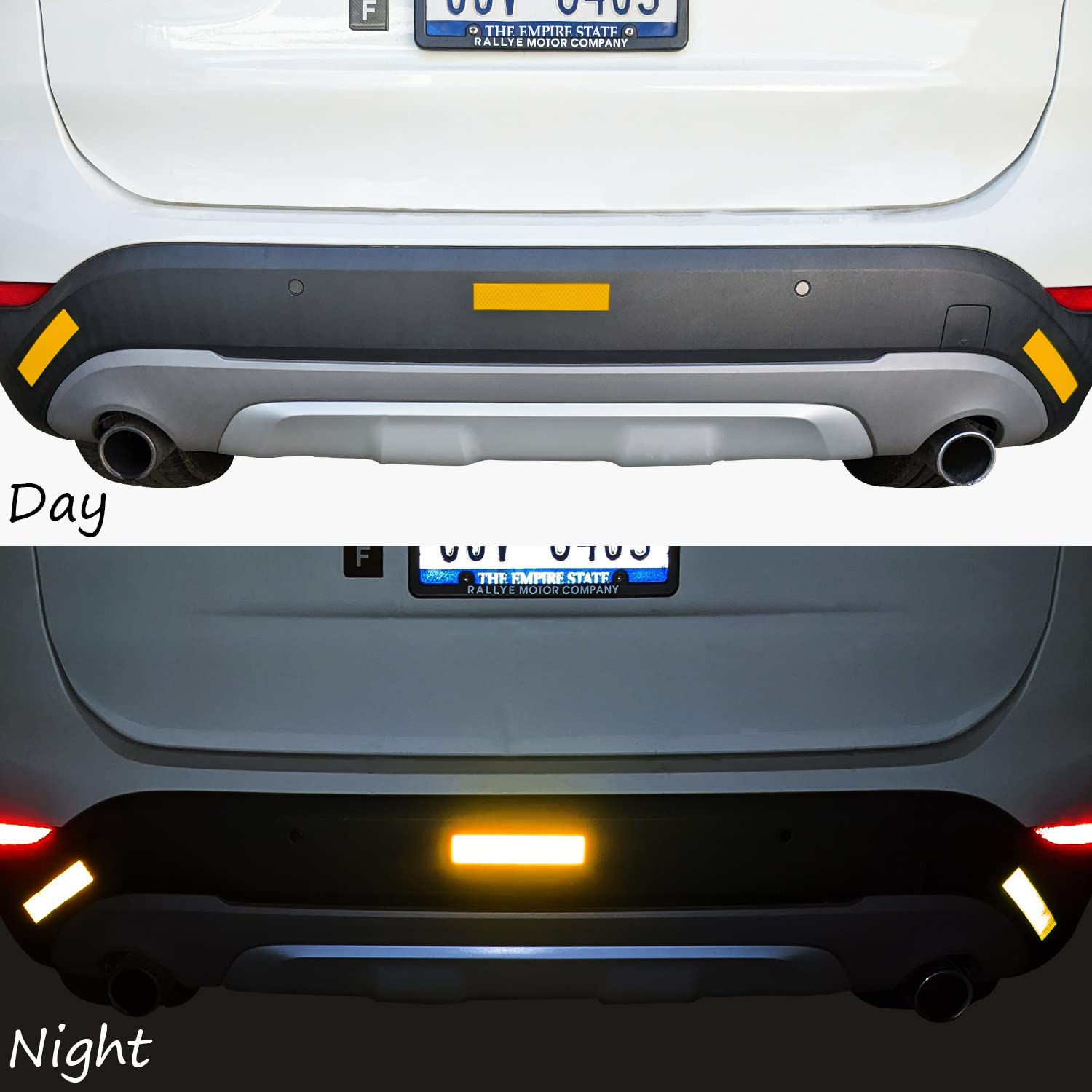 SmartSign 1.2 x 6 inch Red Reflective Strips - Pack of 4, Premium 3M Diamond Grade Reflective Stickers for Night Safety/Backpacks/Bicycles/Vehicles, Hi-Tack Adhesive, Made in USA