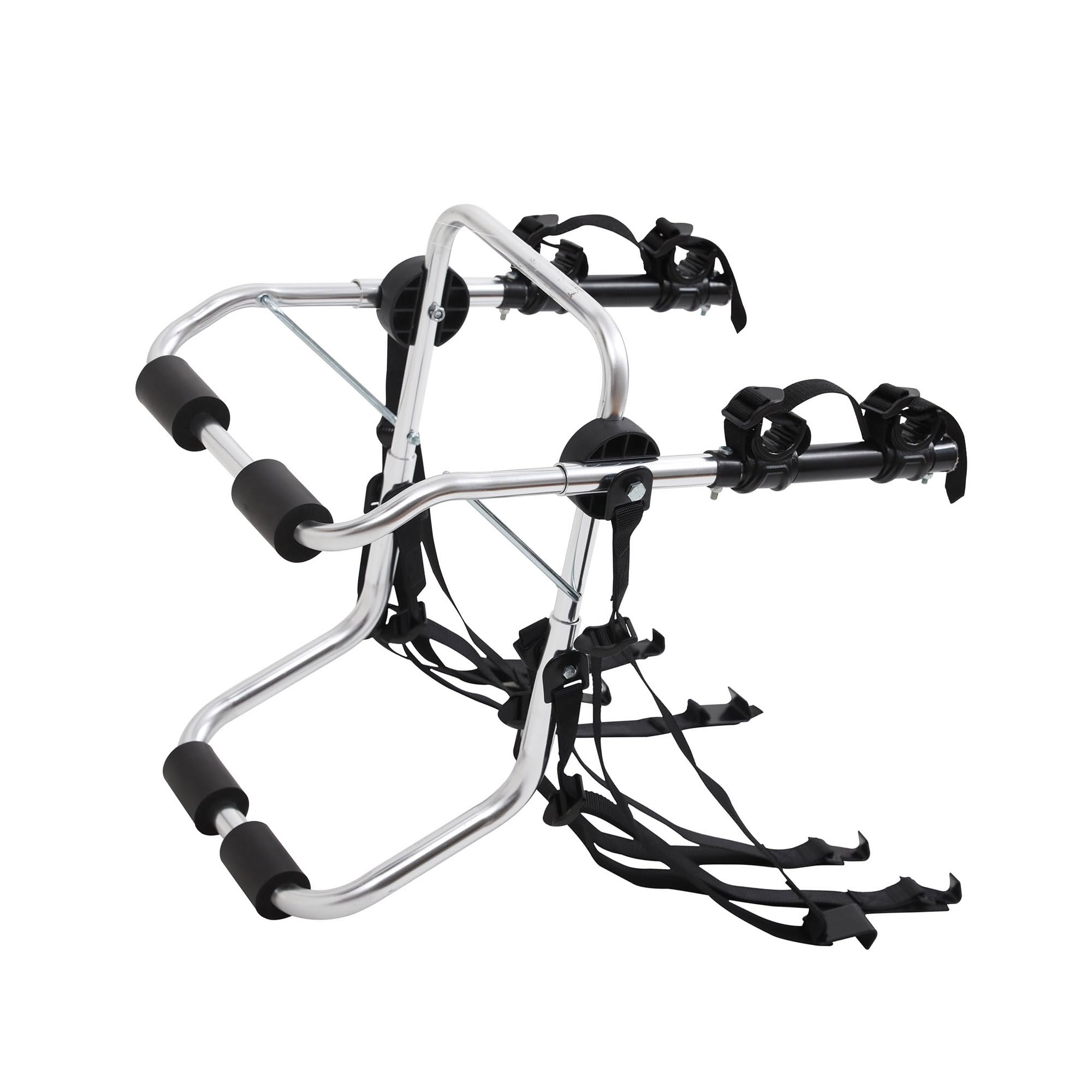 Rockland Foldable 2-Ebike Rack, 200 lbs Capacity, Hitch Mount Electric Bike Rack, Fits up to 5" Fat Tire Width and 50" Wheelbase, Ebike Carrier Rack for 2" Receiver for Cars SUVs Vans RVs