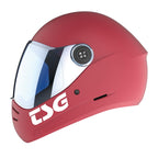 TSG - Pass 2.0 Full-face Premium Helmet w/Two Visors | Downhill Skateboarding, E-Skating, E-Onewheeling, Longboarding | Nose Ports, Air Flow Channels, Ear Slots, Adjustable Cheek Pads | ABS Hardshell