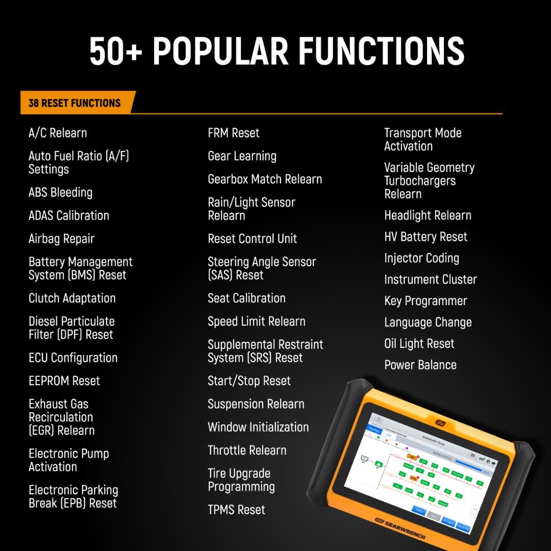 GEARWRENCH 7" Wireless Bi-Directional Diagnostic Scanner Tablet | GWSMART07