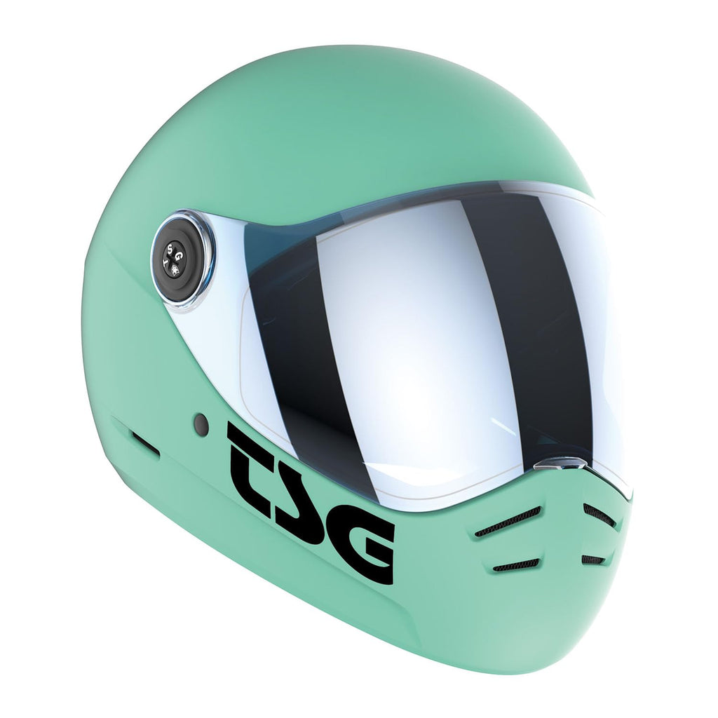 TSG - Pass 2.0 Full-face Premium Helmet w/Two Visors | Downhill Skateboarding, E-Skating, E-Onewheeling, Longboarding | Nose Ports, Air Flow Channels, Ear Slots, Adjustable Cheek Pads | ABS Hardshell