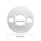 T8F 54T Tooth Rear Sprocket with T8F 116 Links Chain and Master Link for 47cc 49cc 2-Stroke Engine Motor Chinese Kids Mini Moto Pocket Bike Gas Scooter ATV Quad Pit Dirt Bike