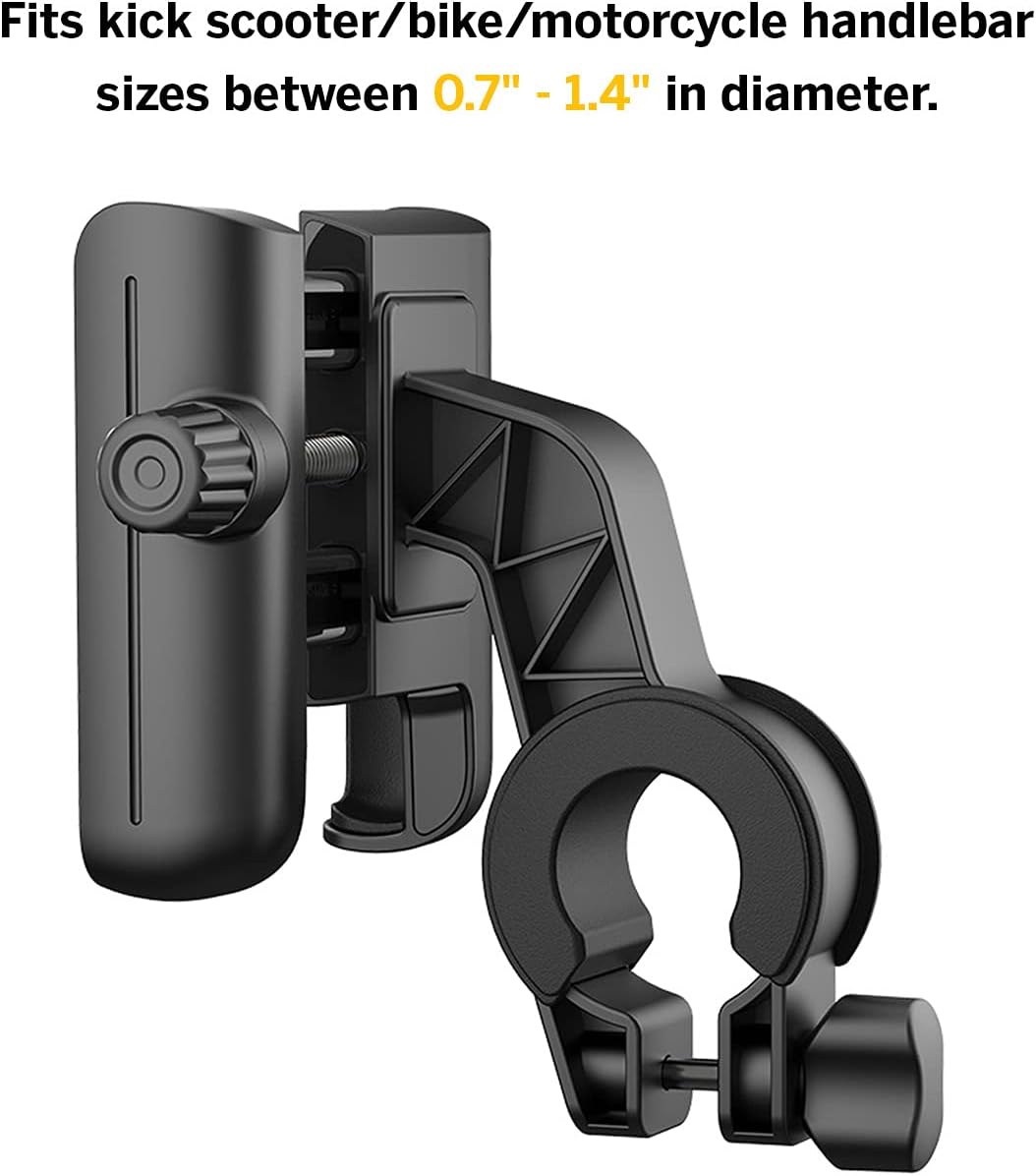 Segway Ninebot Phone Mount, Adjustable Electric Scooter eMoped Bicycle Handlebar Phone Holder, Fits Any 4-6.5 inches Cellphone, Compatible with MAX G3, MAX G2, F Series, E Series