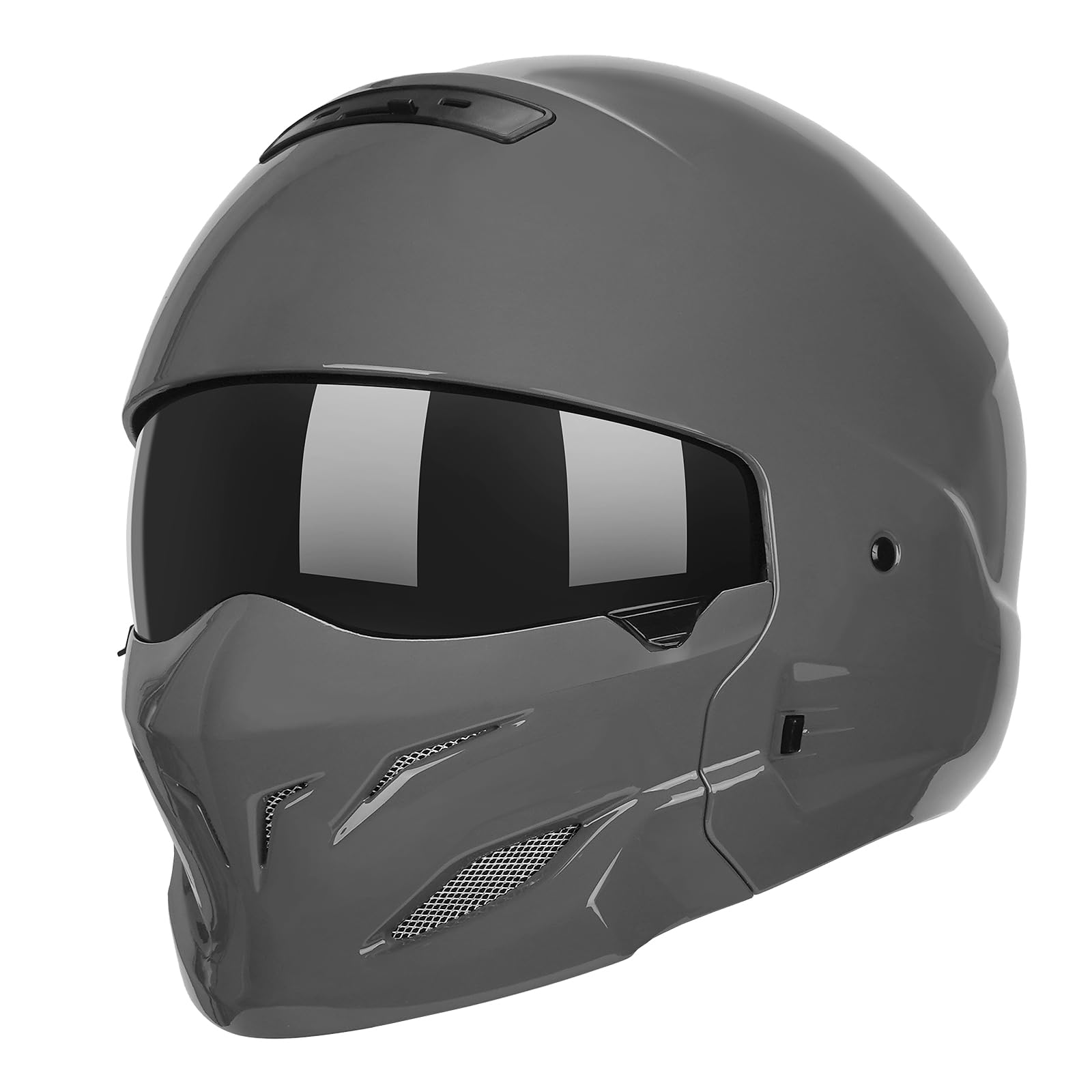 Full Face Motorcycle Helmet for Unisex-Adult Dirt Bike ATV Scooter Cruiser 3/4 Face Motocross Helmet Interchangeable Mouth Cover DOT Approved