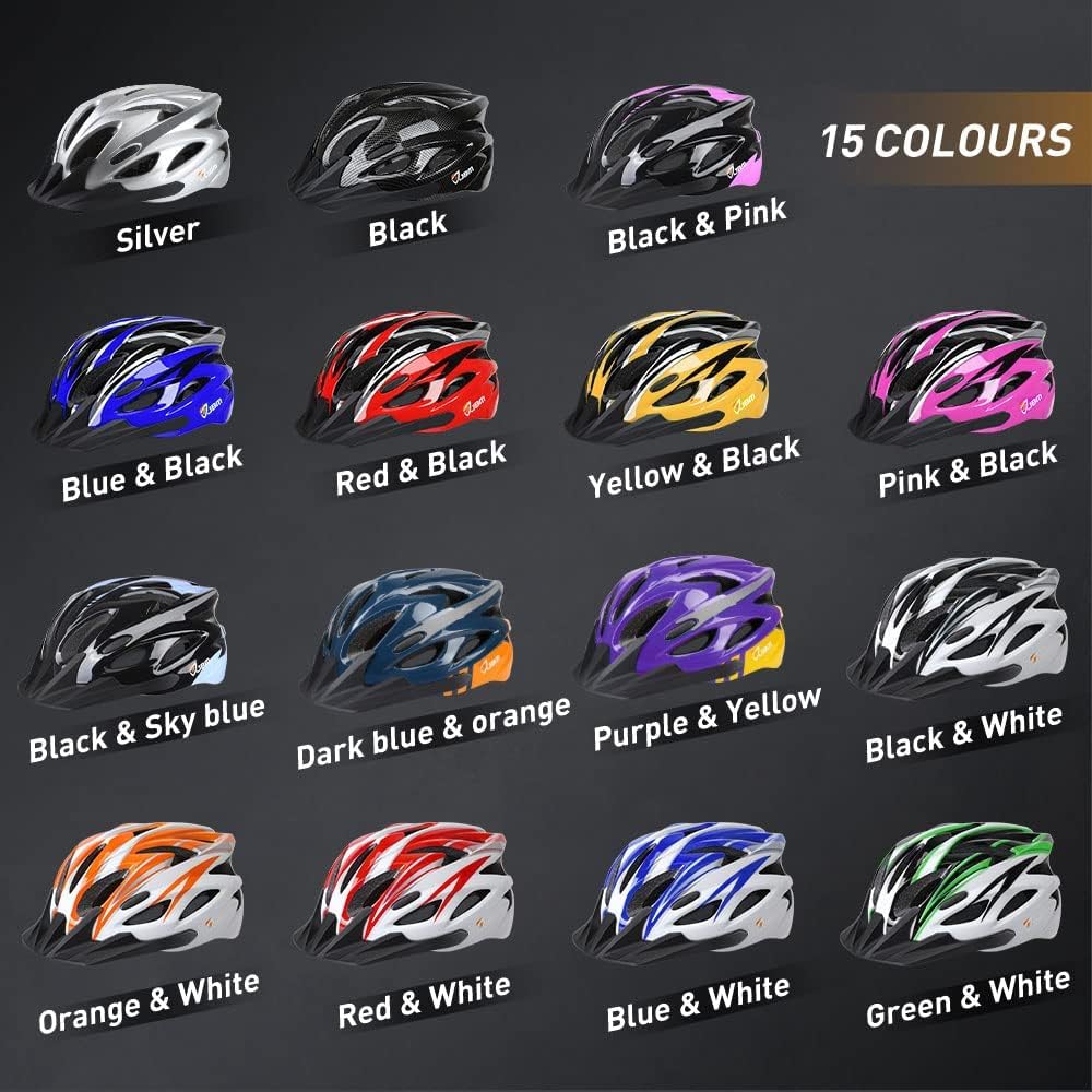 JBM Bike Helmet, Bicycle Helmet for Men and Women, Bike Helmet for Adult Cycling Helmet with Visor