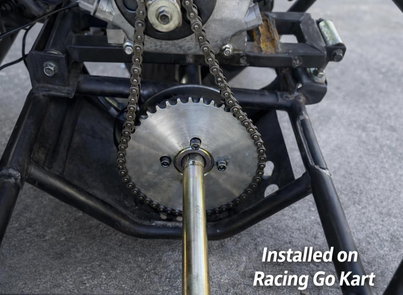 48 Tooth Go Kart Sprocket for #40/41/420 Chain, 2" Bore Heavy Duty Steel Gear for Racing Kart, ATV, Mini Bike, Farm Equipment