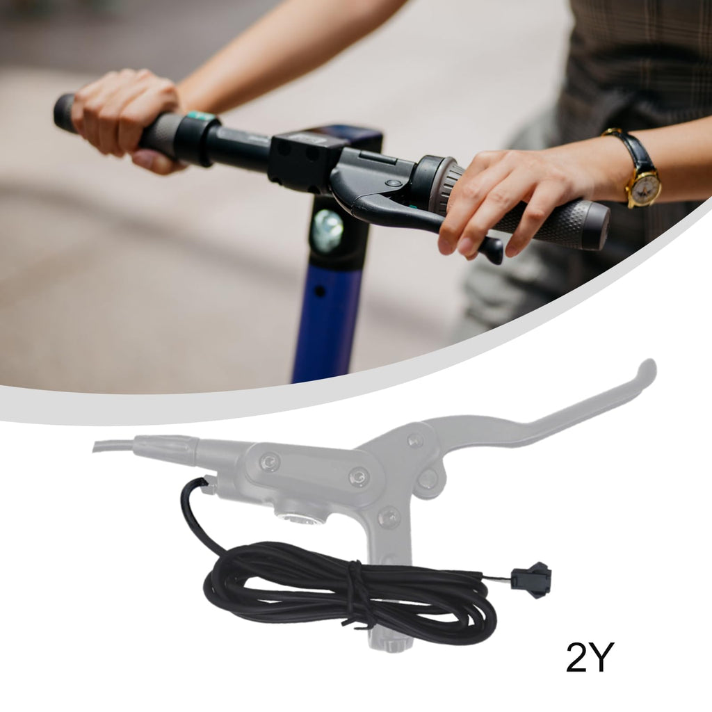 Ebike Brake Sensor for Any Electric Bicycle, Cut Off Power Brakes 2/3 Pin 2A 2Y, Electric Bicycles Hydraulic Cut Off Power Brake Connector Kits(2 pins)