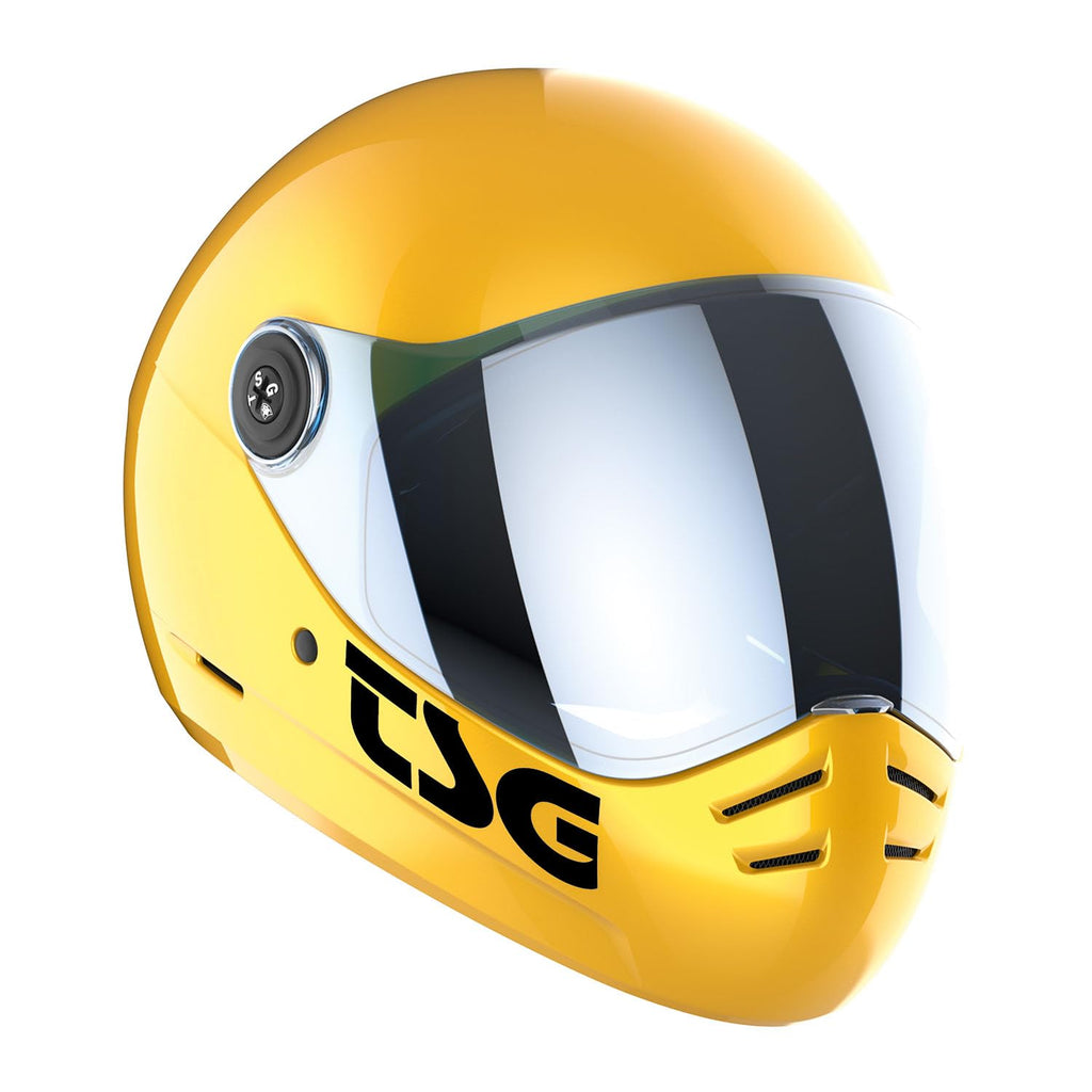TSG - Pass 2.0 Full-face Premium Helmet w/Two Visors | Downhill Skateboarding, E-Skating, E-Onewheeling, Longboarding | Nose Ports, Air Flow Channels, Ear Slots, Adjustable Cheek Pads | ABS Hardshell