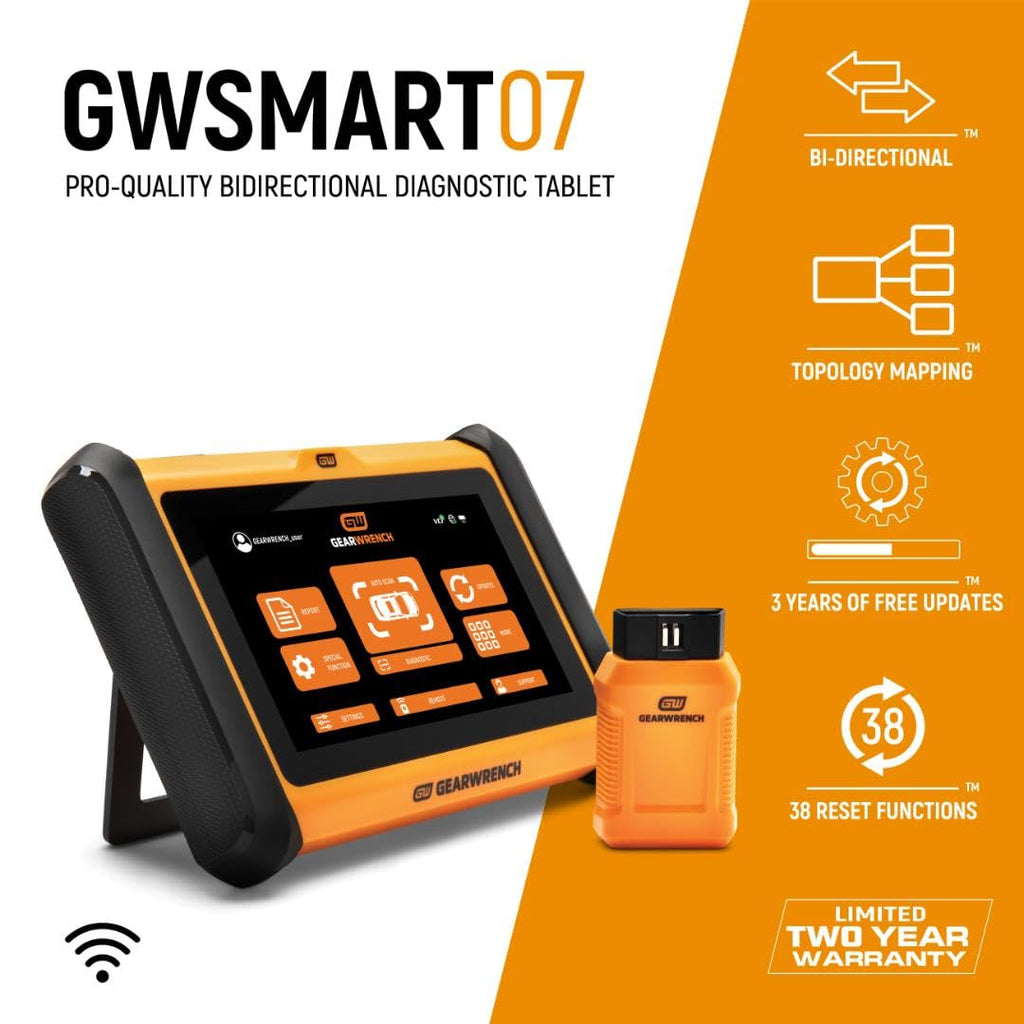 GEARWRENCH 7" Wireless Bi-Directional Diagnostic Scanner Tablet | GWSMART07
