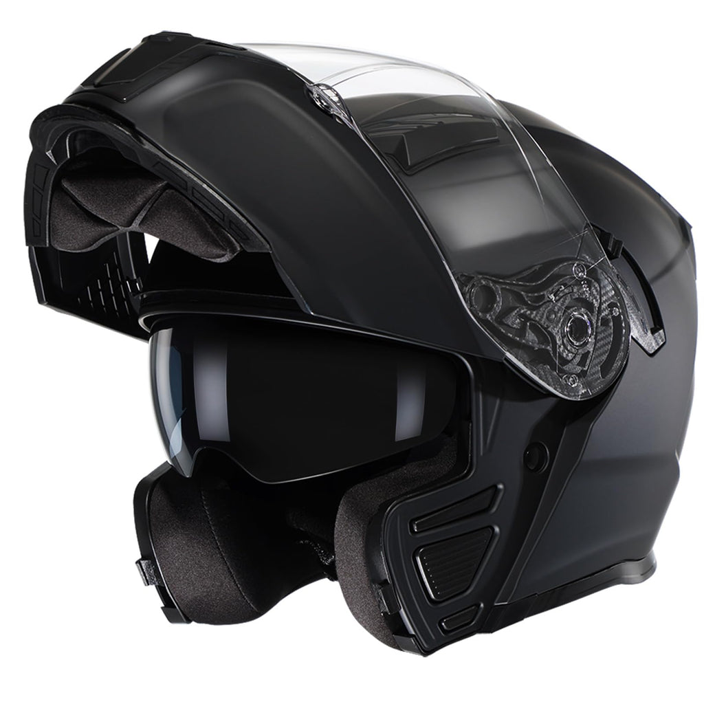 TRIANGLE Modular Motorcycle Helmets for Men Flip Up Full Face Helmet Dual Visor with Internal Sunshield DOT Approved