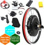 YIYIBYUS 20" Electric Bike Conversion Kit 48V 1000W Rear Wheel Bicycle Brushless and Toothless Motor Kit with Controller E-Bike Rear Hub Motor for 20Inch Bikes