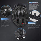 JBM Bike Helmet, Bicycle Helmet for Men and Women, Bike Helmet for Adult Cycling Helmet with Visor