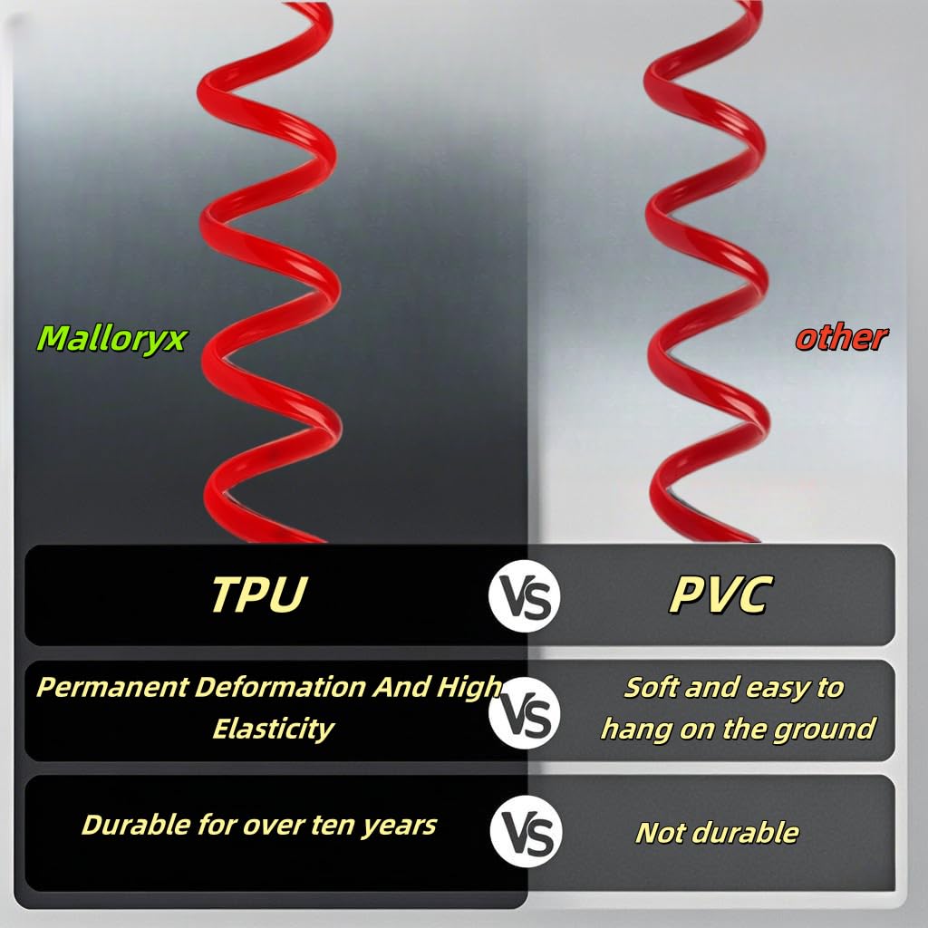 6' Breakaway Trailer Cable Trailer Brake Cable RV Stainless Steel Spring Towing Coiled Wire Safety Straps Ground Clip,for Breakaway Switch 4PCS