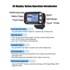 24V 36V 48V Electric Bike Controller Kit 17A 350W Brushless Motor Controller and Ebike LCD Display Electric Scooter Controller Electric Bicycle Speed Controller with Ebike Screen BLDC Controller