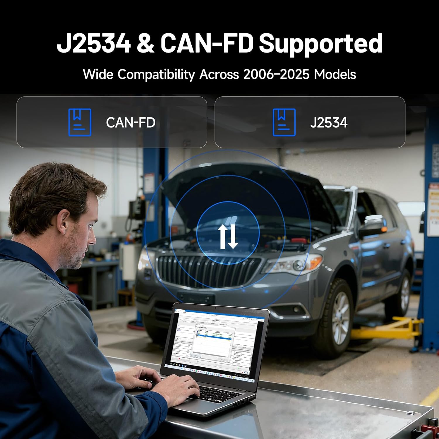 TOPDON RLink X3 OBD2 Adapter for GM/Ford/Chrysler, J2534 Pass-Thru Programmer, OBD USB FORScan Adapter, OEM Programming and Diagnostic Tool, Fit for 8+ OE Software, Supports J2534/CAN-FD, Auto Switch