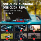 LVYUAN 25Amp Smart Car Battery Charger, 12V/24V Automotive Charger, Lead-Acid Battery, LiFePO4 Battery Maintainer with LCD Display, Trickle Charger, for Lawn Mower, Motorcycle, AGM, STD, Gel, EFB,etc