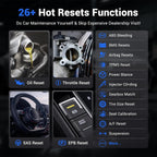 OBD2 Scanner Bluetooth VDIAGTOOL D200, Bidirectional Scan Tool - Lifetime Free Updates, 26 Resets (Upgradeable to 49+), Full System Car Scanner Diagnostic Tool for iOS & Android, FCA AutoAuth & CAN-FD